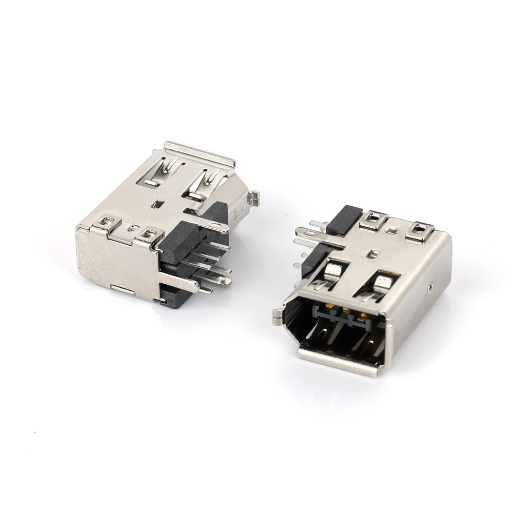 036I-0202 IEEE1394 6PIN 母90度側插成品